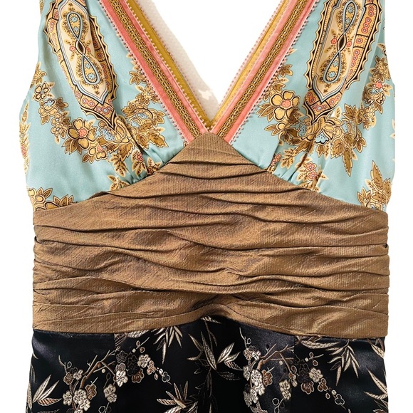 ANTHROPOLOGIE Phoebe Silk Brocade Midi Dress  Size 2 - Picture 6 of 9